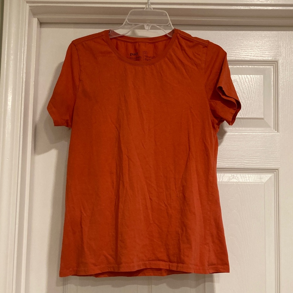 Pact Vibrant Orange Short Sleeve Tee